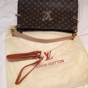 Faux Louis Vuitton  crossbody hobo Handbag